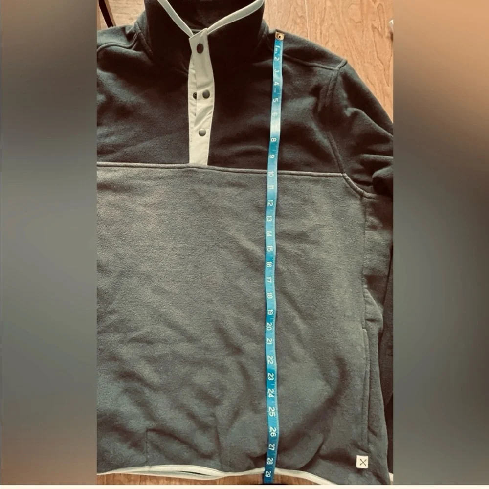 NWT Men's Blake Shelton & Lands End collection XL Dark Grey/Grey Fleece
